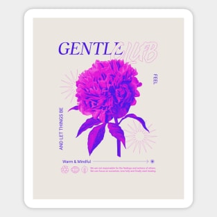 Gentle Club Mental health flower Magnet